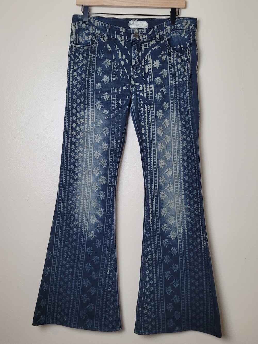 Free People Bali Mantra Flare Jeans in Dark Wash